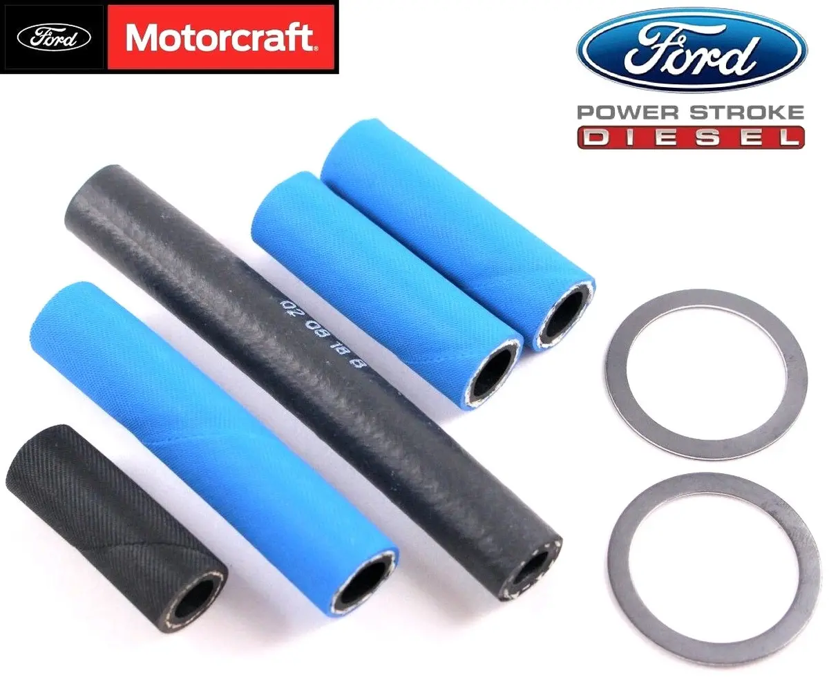 94-97 Ford 7.3 Diesel Powerstroke Fuel Filter Lift Pump Hose Lines Washers Oem 1
