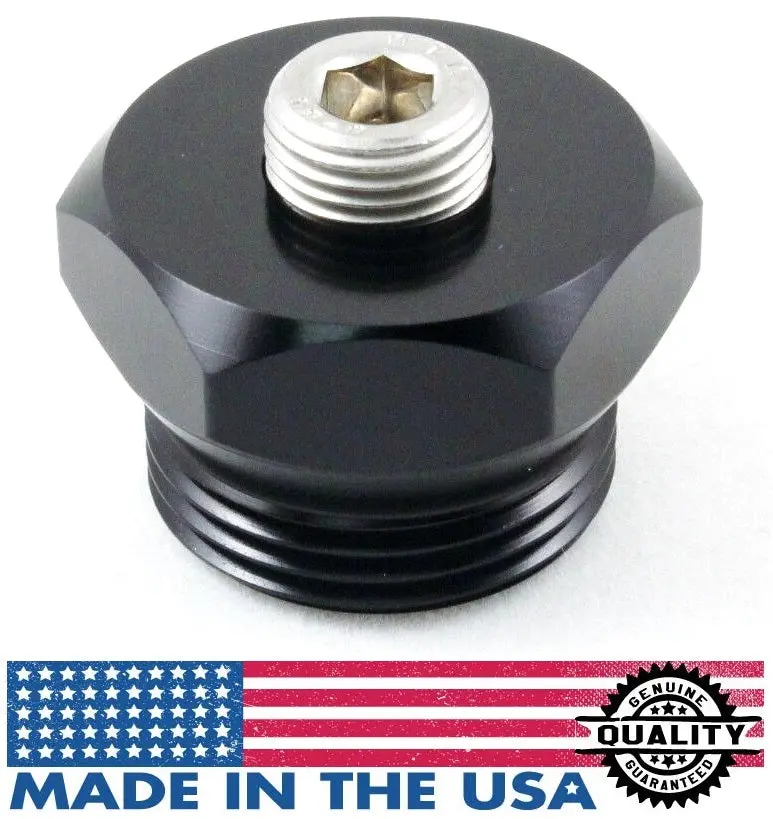 2001-2004 Gm 6.6L Duramax Billet Aluminum Air Intake Heater Delete Plug Black 1