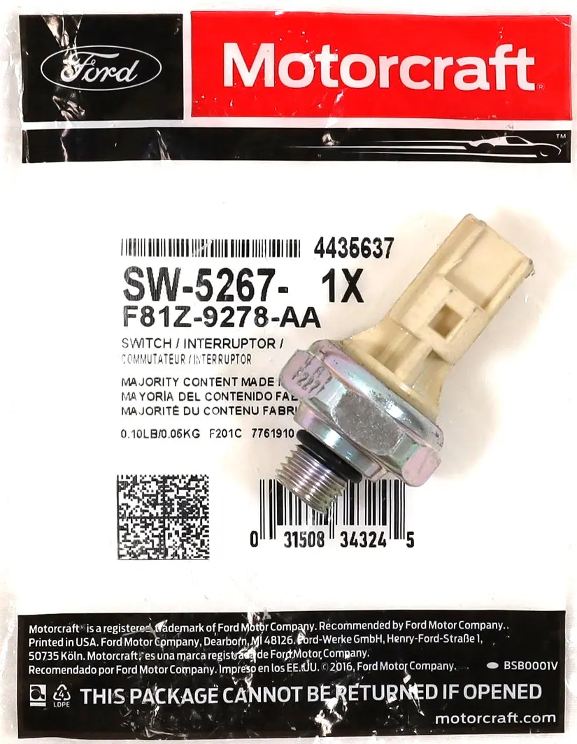 Genuine Ford F81z-9278-Aa Oil Pressure Sensor 7.3L 6.0L 6.4L Powerstroke Diesel 1