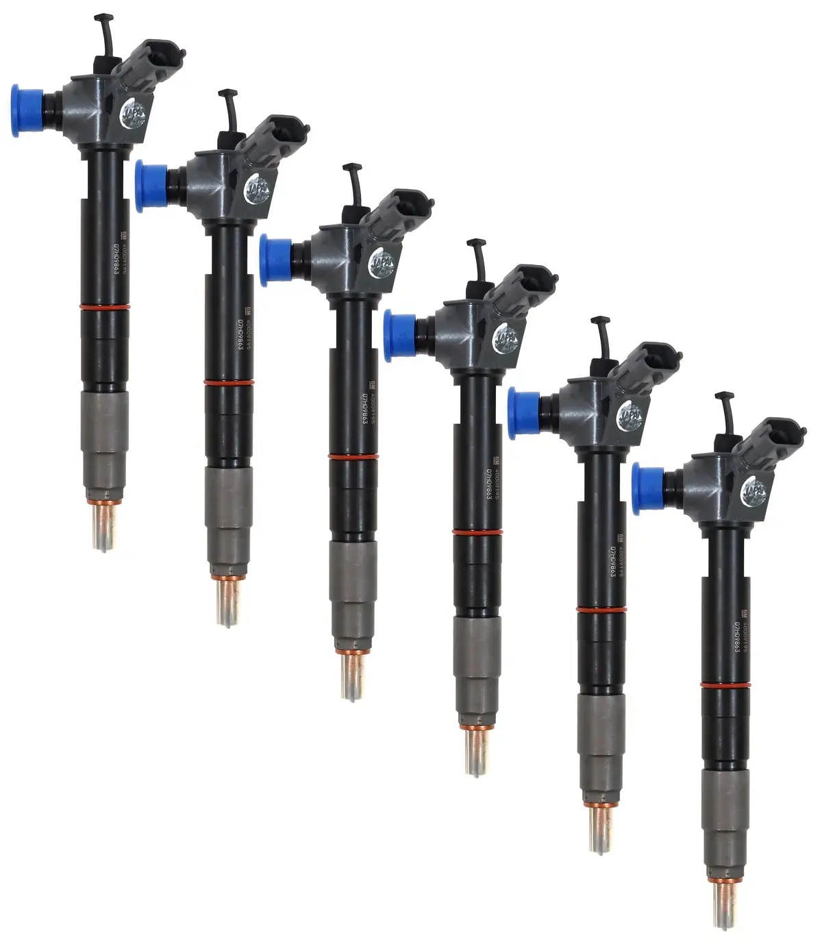 Set Of 6 Gm 40009195 Fuel Injector 2023–2025 3.0L Lz0 Duramax Silverado Sierra 1