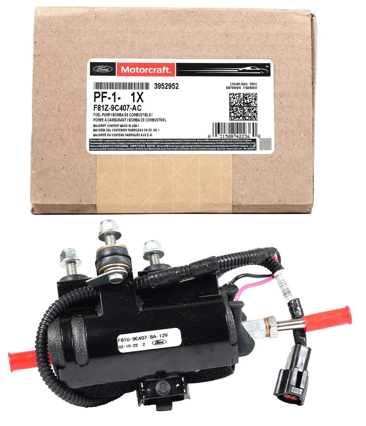 99-03 7.3L Ford Powerstroke Genuine Oem Motorcraft Pf-1 Fuel Pump F81z-9C407-Ac 1