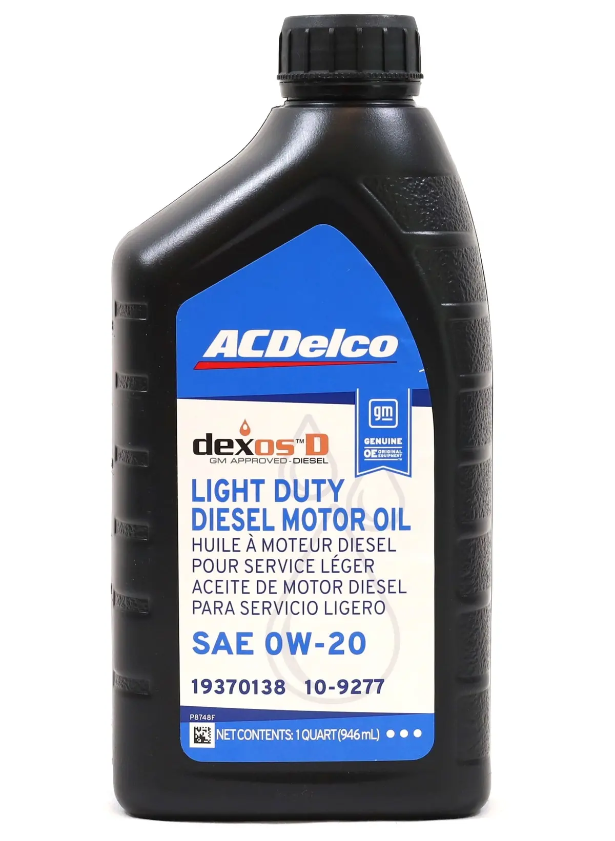 Acdelco Dexosd 0W-20 Diesel Oil 19370138 For 2020–2025 Lm2 Lz0 Duramax 3.0L 1