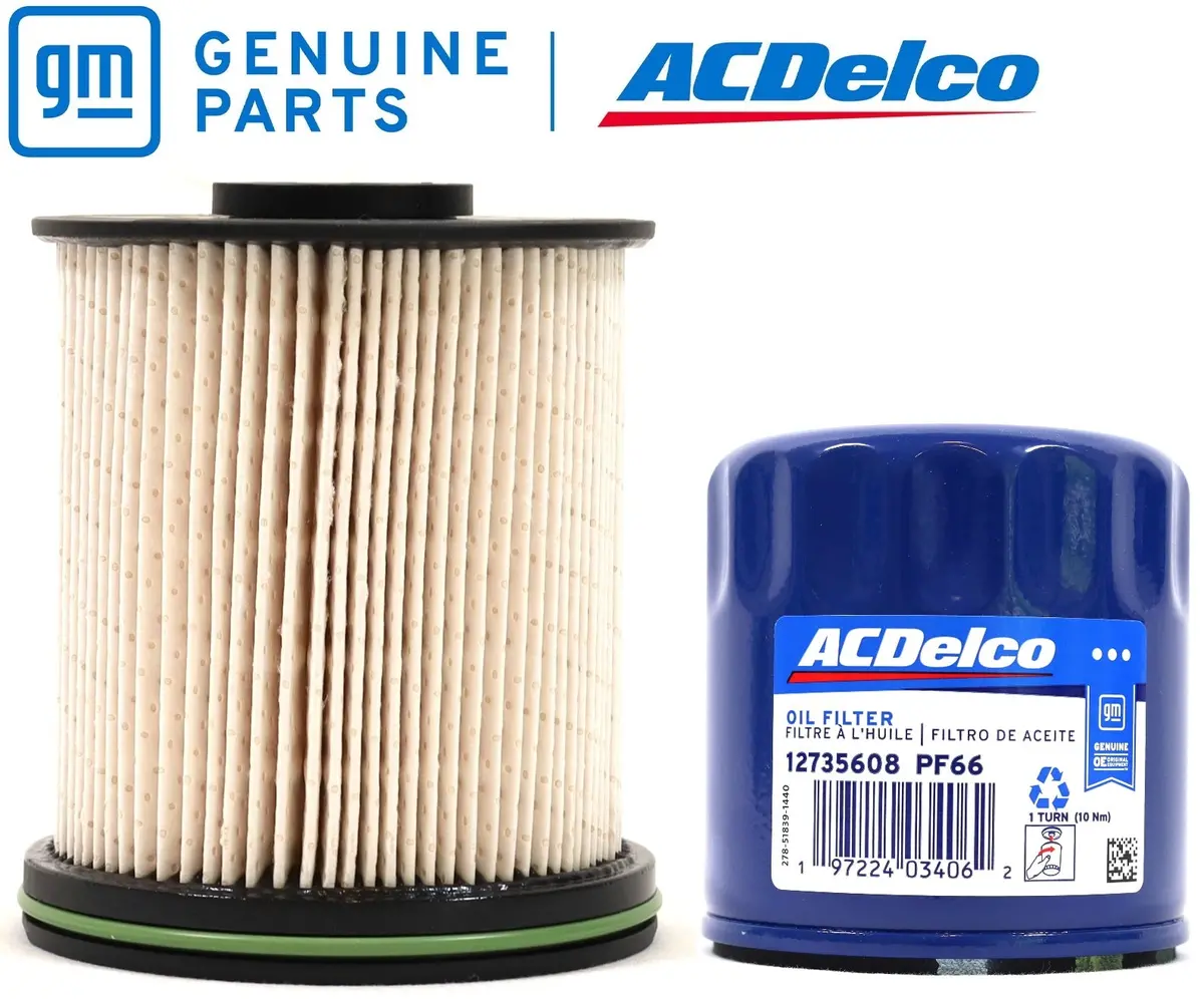 Gm Acdelco Tp1015 / Pf66 Oil & Fuel Filter Service Kit 2020–2025 Lm2 Lz0 Duramax 1