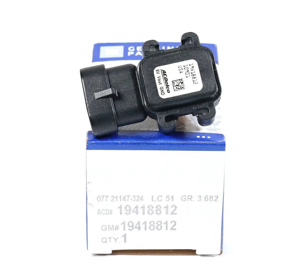 Genuine Gm Acdelco 19418812 Map Sensor 2004.5-2010 Gm 6.6L Duramax Lly Lbz Lmm 1