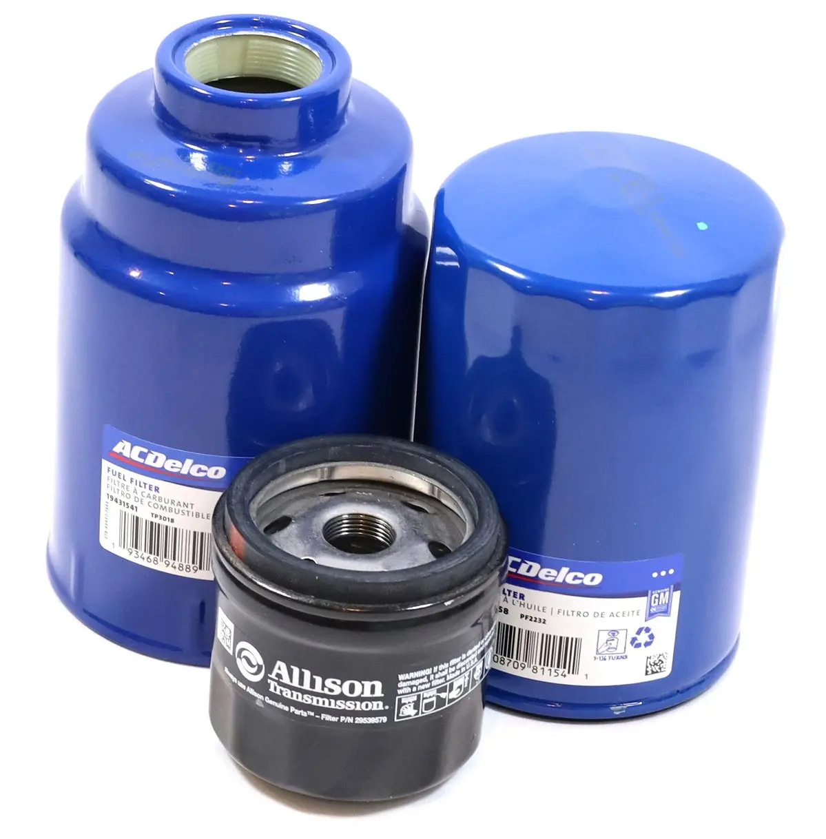 2001-2016 Duramax Lb7/Lly/Lbz/Lmm/Lml Oem Acdelco Fuel Oil Trans Filter Service Kit 1