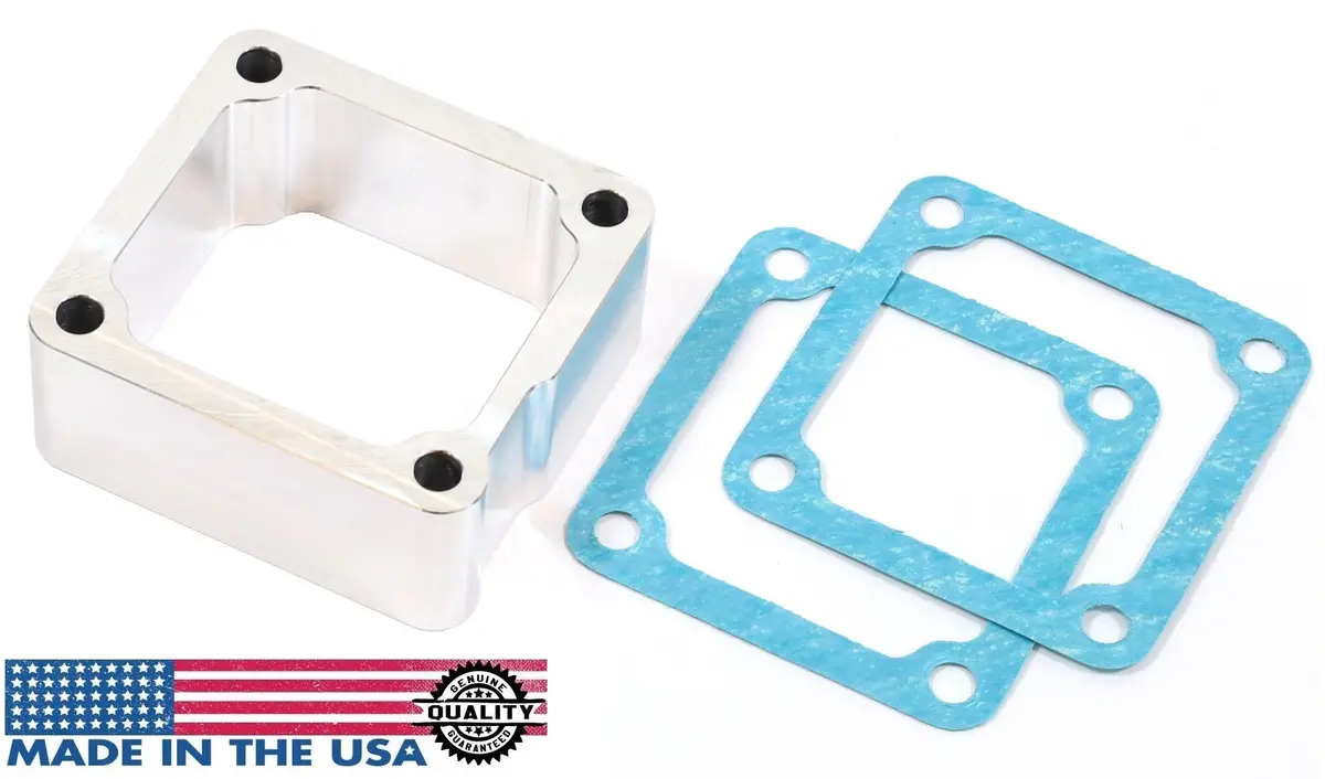 5.9L Cummins Intake Heater Spacer 1998.5–2007 Cnc Billet Usa Made W/ Gaskets 1