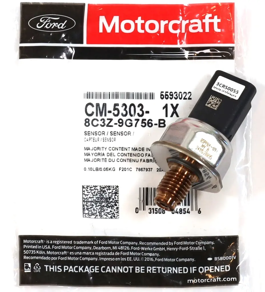 Ford Motorcraft Cm-5303 Fuel Rail Pressure Sensor 08–10 6.4L Powerstroke Diesel 1