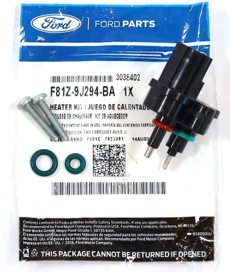 Ford F81z-9J294-Ba Fuel Bowl Heater Wif Sensor 1999–2003 7.3L Powerstroke Diesel 1