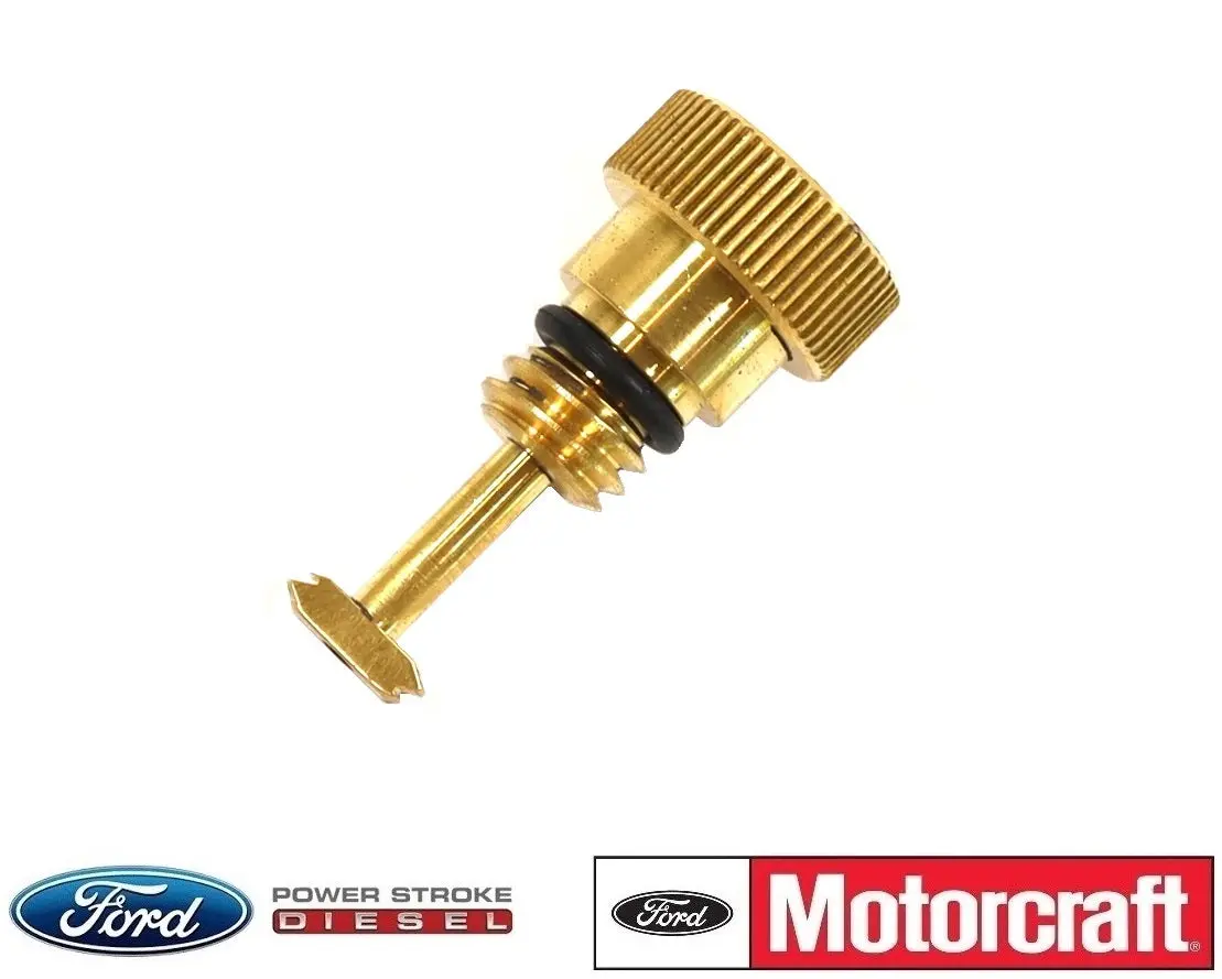 6.0L Powerstroke Hfcm Water In Fuel Wif Oem Brass Upgraded Drain Plug 6E7z-9C082-A 1