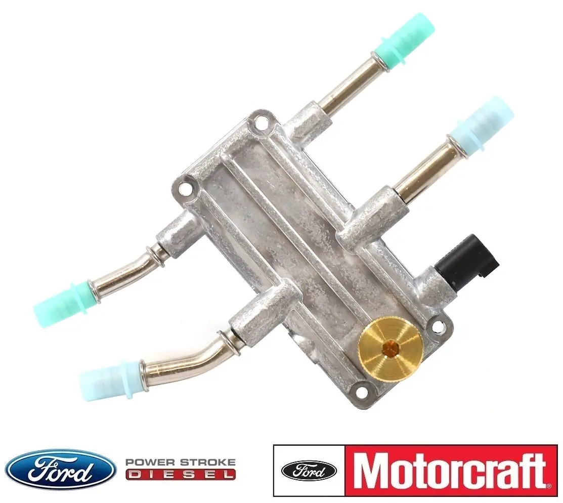 Ford 6.0L Powerstroke Hfcm Water Separator Wif Sensor & Brass Drain Plug Upgrade Kit 1