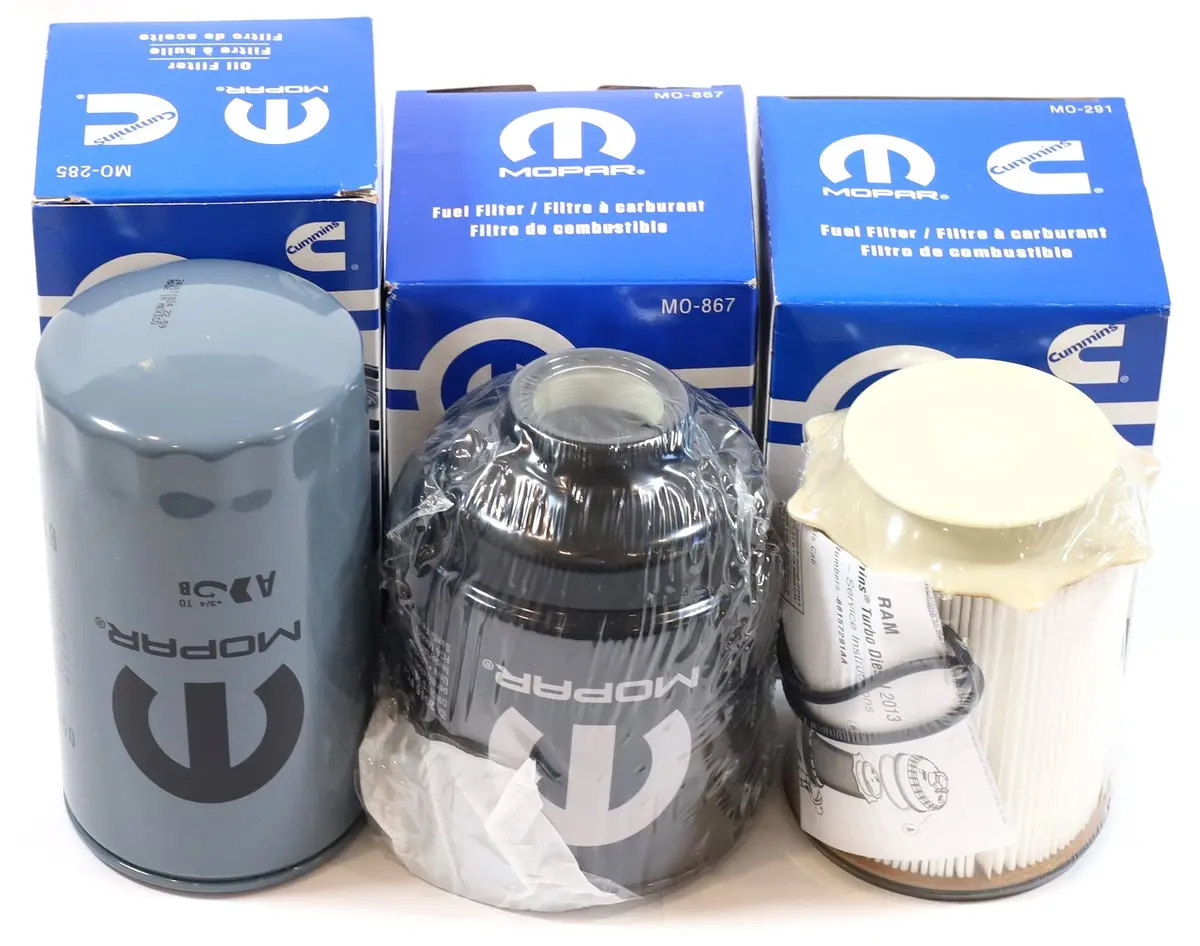 Genuine Mopar Oil, Fuel Filter, & Water Separator Set Fits 2013–2018 6.7L Cummins 1