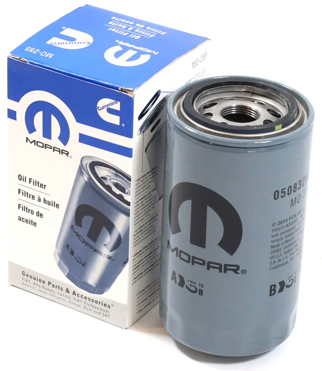Genuine Mopar 05083285Aa Mo-285 Engine Oil Filter 1989–2024 5.9L 6.7L Cummins 1