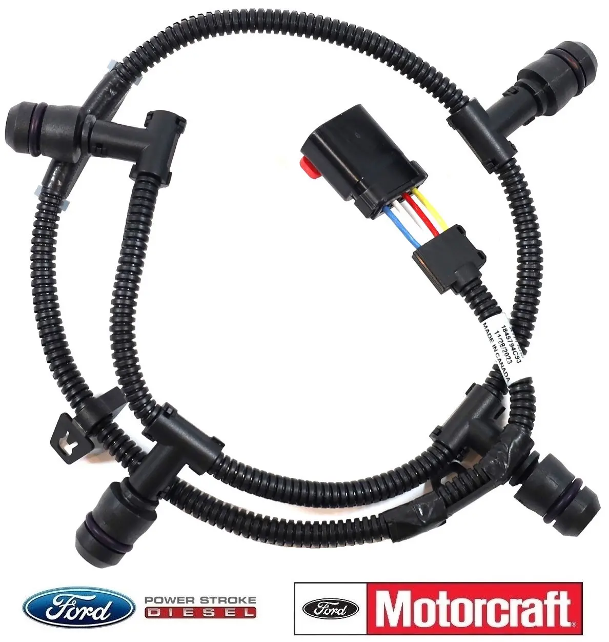 2004.5-2007 6.0L Ford Powerstroke Glow Plug Harness Passenger Side 4C2z-12A690-Ab 1