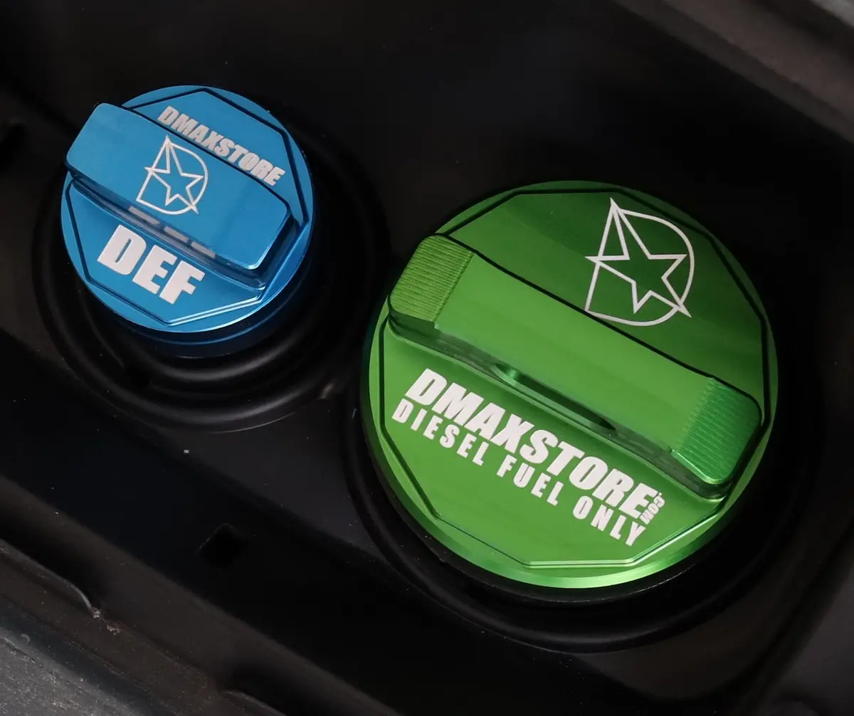 Dmaxstore Billet Aluminum Fuel & Def Cap Bundle Kit 2020–2026 L5p Duramax Diesel 1