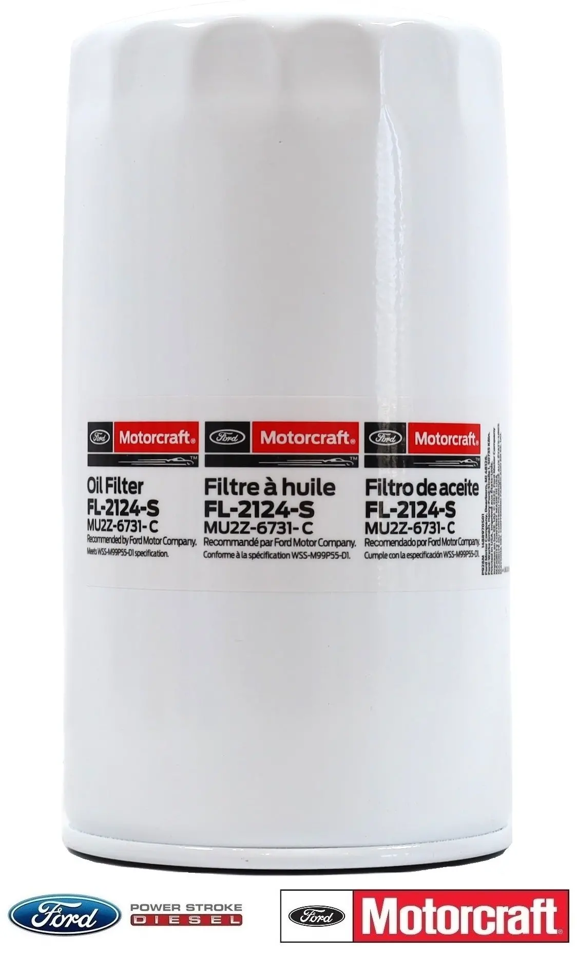 2011-2026 6.7L Ford Powerstroke Oem Motorcraft Oil Filter Fl-2124-S / Mu2z-6731-C 1