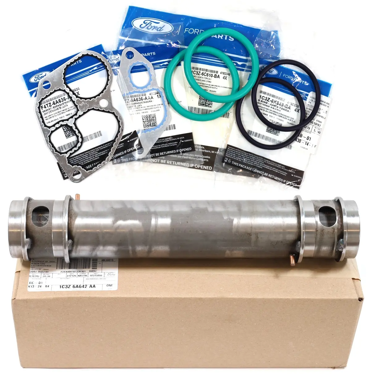1994-2003 7.3L Powerstroke Oem Ford Engine Oil Cooler & Gasket Seal Kit 1