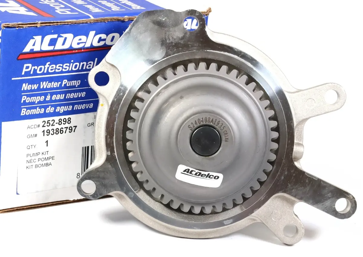 Acdelco 252-898 / Gm 10386797 Lbz Lmm Lml 06-16 Chevy Gmc Duramax Water Pump Kit 1