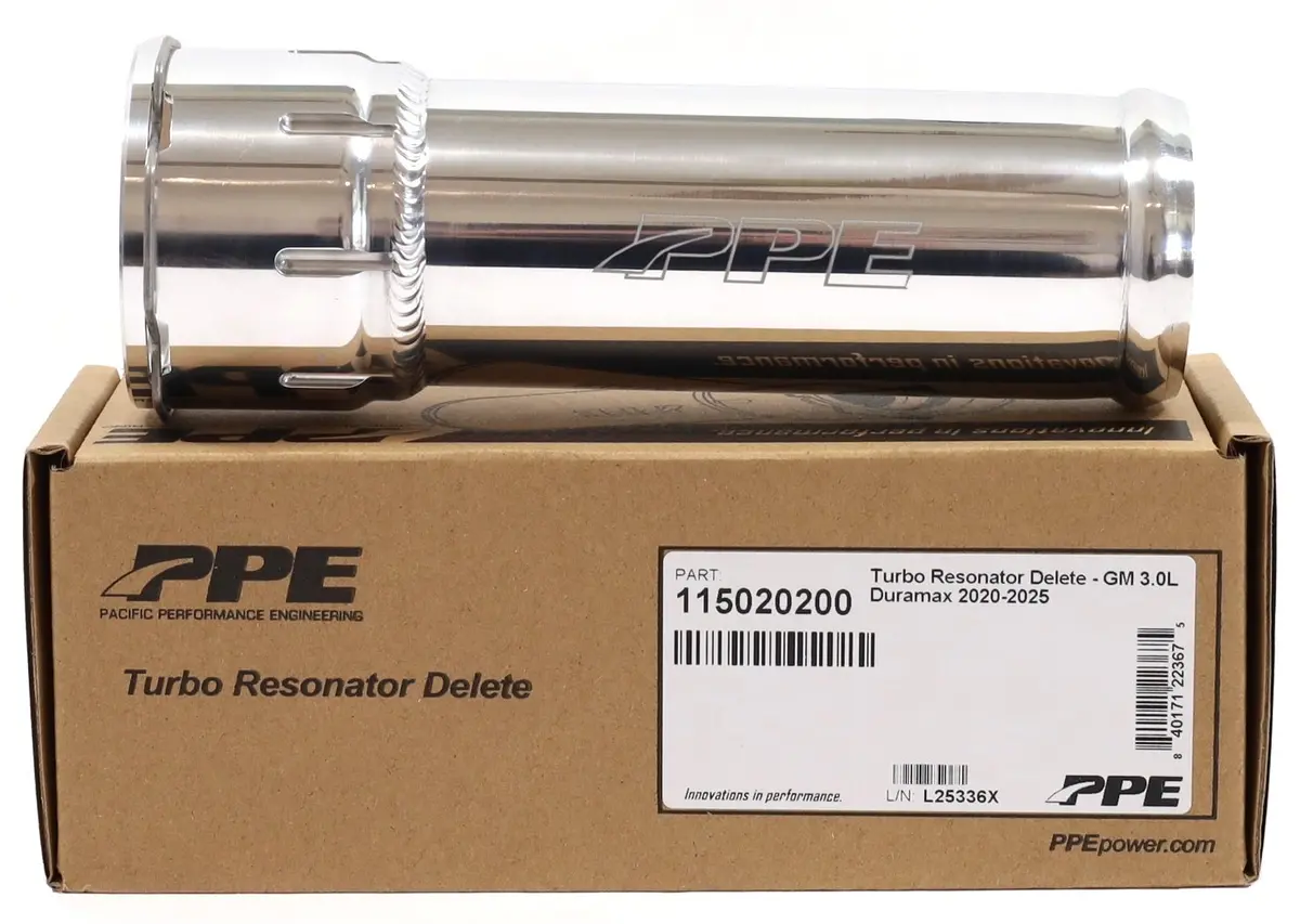 Ppe 115020200 Turbo Resonator Delete 2020-2026 3.0L Duramax Lm2/Lz0 1