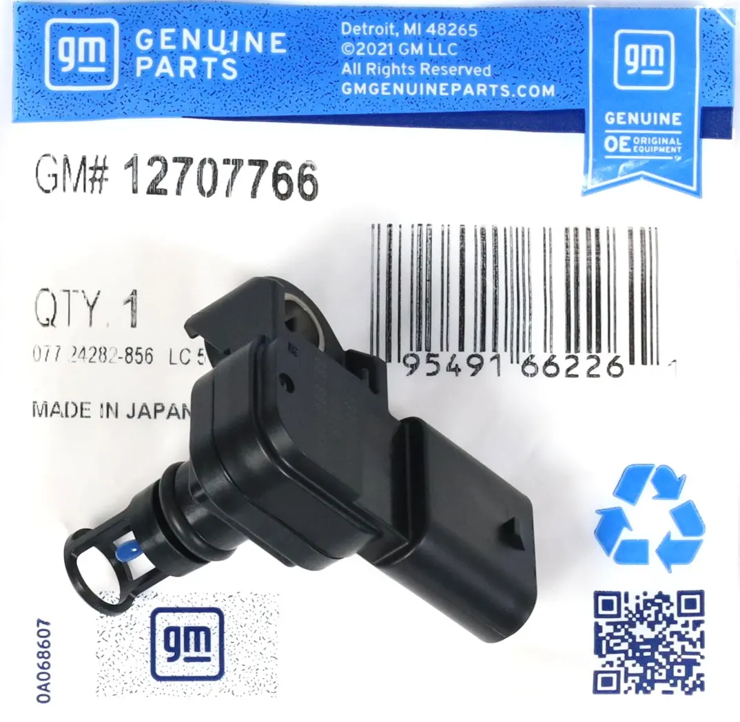 Genuine Oem Gm 12707766 Intake Air Temp Map Sensor 2017-2025 6.6L Duramax L5p 1