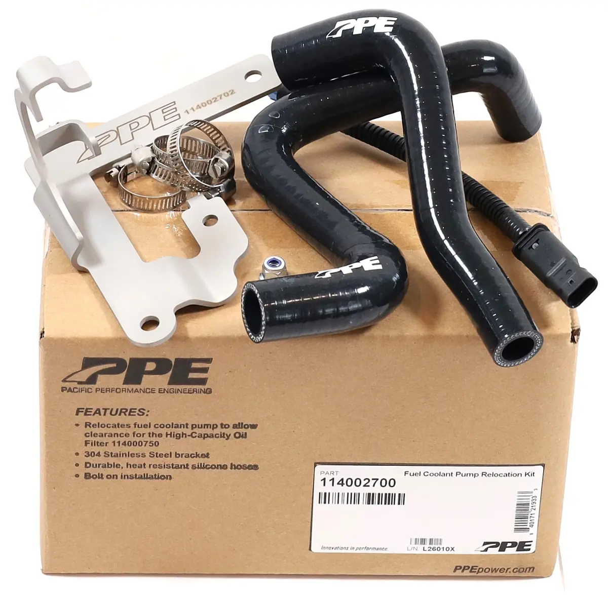 Ppe 114002700 Fuel Coolant Pump Relocation Kit 2020-2026 L5p Duramax Diesel 1