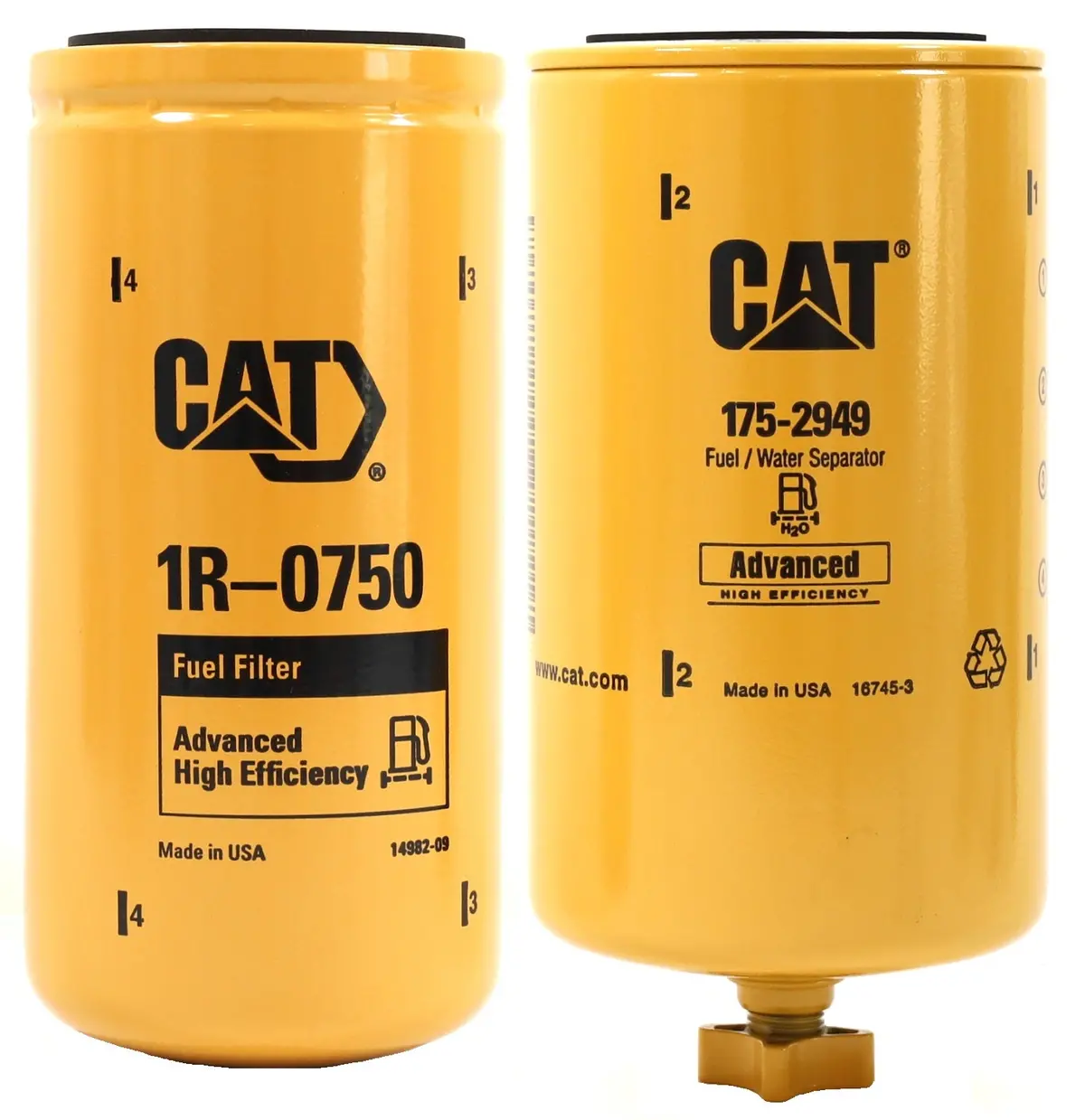 Cat 175-2949 Water Separator & 1R-0750 Fuel Filter Upgrade For Fass Lift Pumps 1