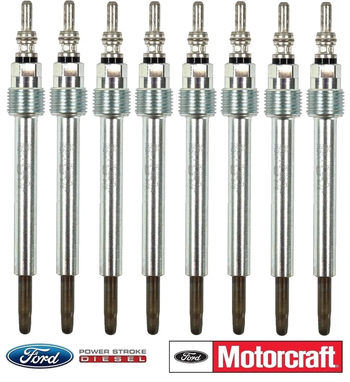 2008-2010 6.4L Powerstroke Glow Plugs Set Of 8 Motorcraft Zd-15 / 8C3z-12A342-A 1