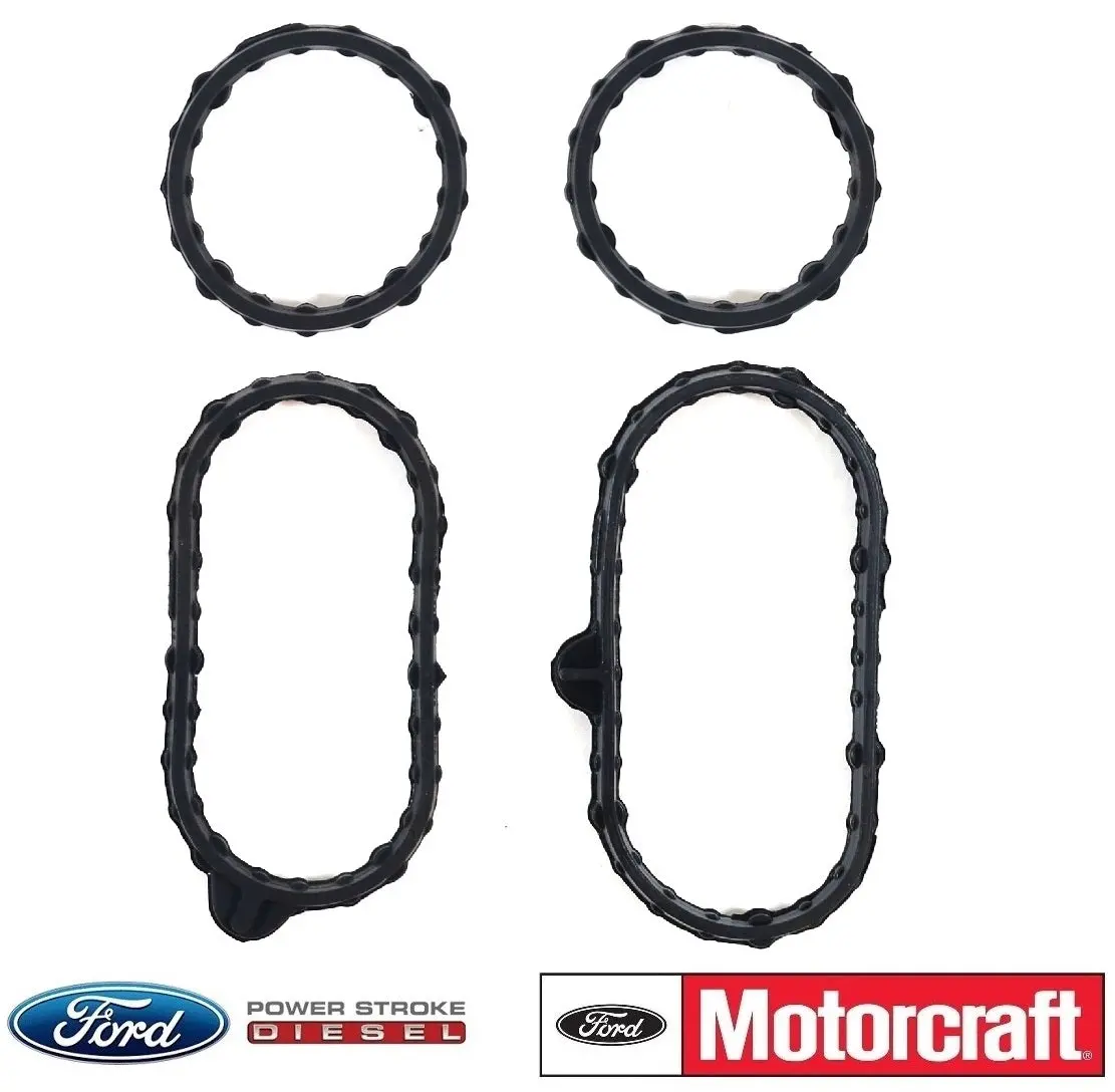 Genuine Ford Engine Oil Cooler Gasket Set 2011-2019 6.7L Powerstroke Diesel 1