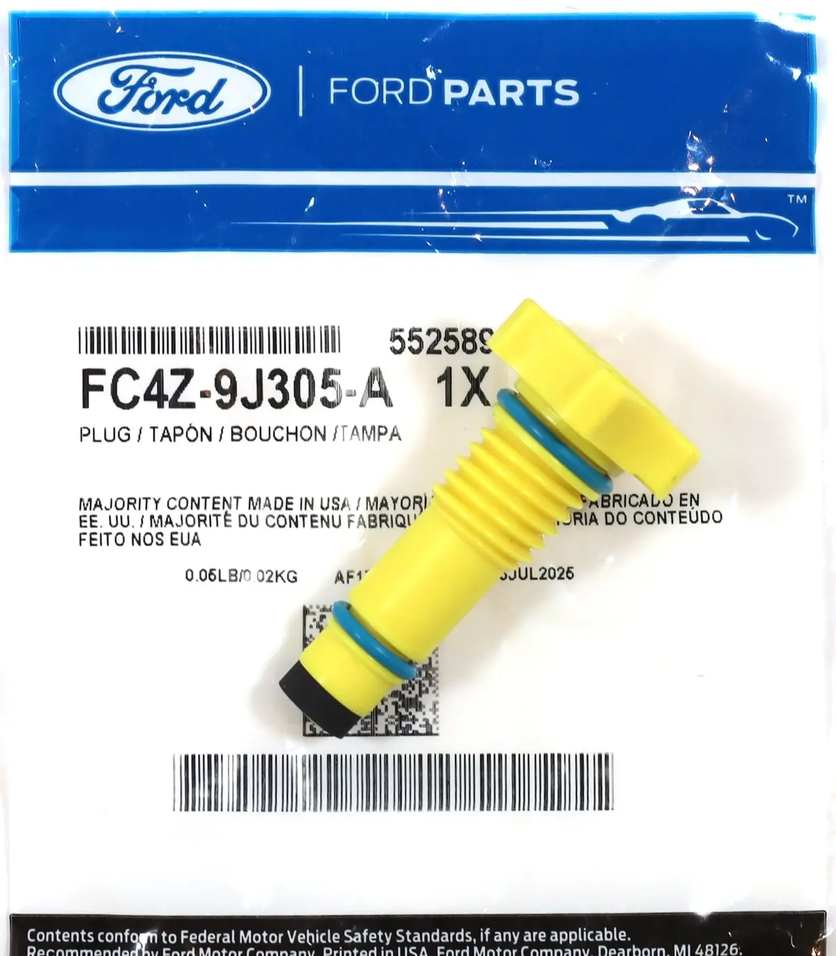 Ford Fc4z-9J305-A Fuel Water Separator Drain Valve 2011-2016 6.7L Powerstroke 1