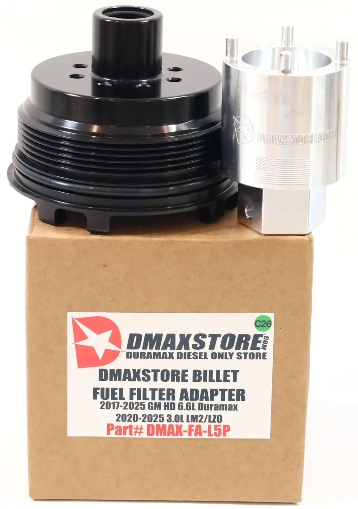 Dmaxstore Fuel Filter Adapter Cat Donaldson Upgrade 2017-2026 L5p & 2020-2026 Lm2/Lz0 1