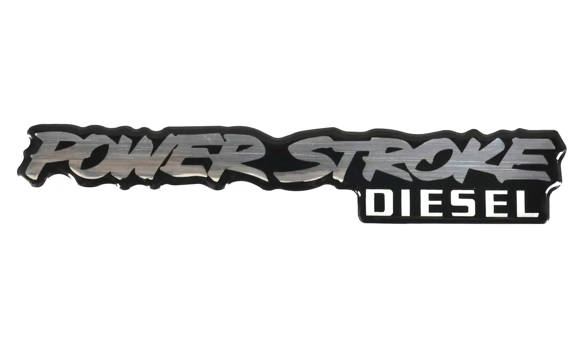 95-97 Ford F250 F350 7.3L Powerstroke Power Stroke Diesel Front Fender Emblem 1