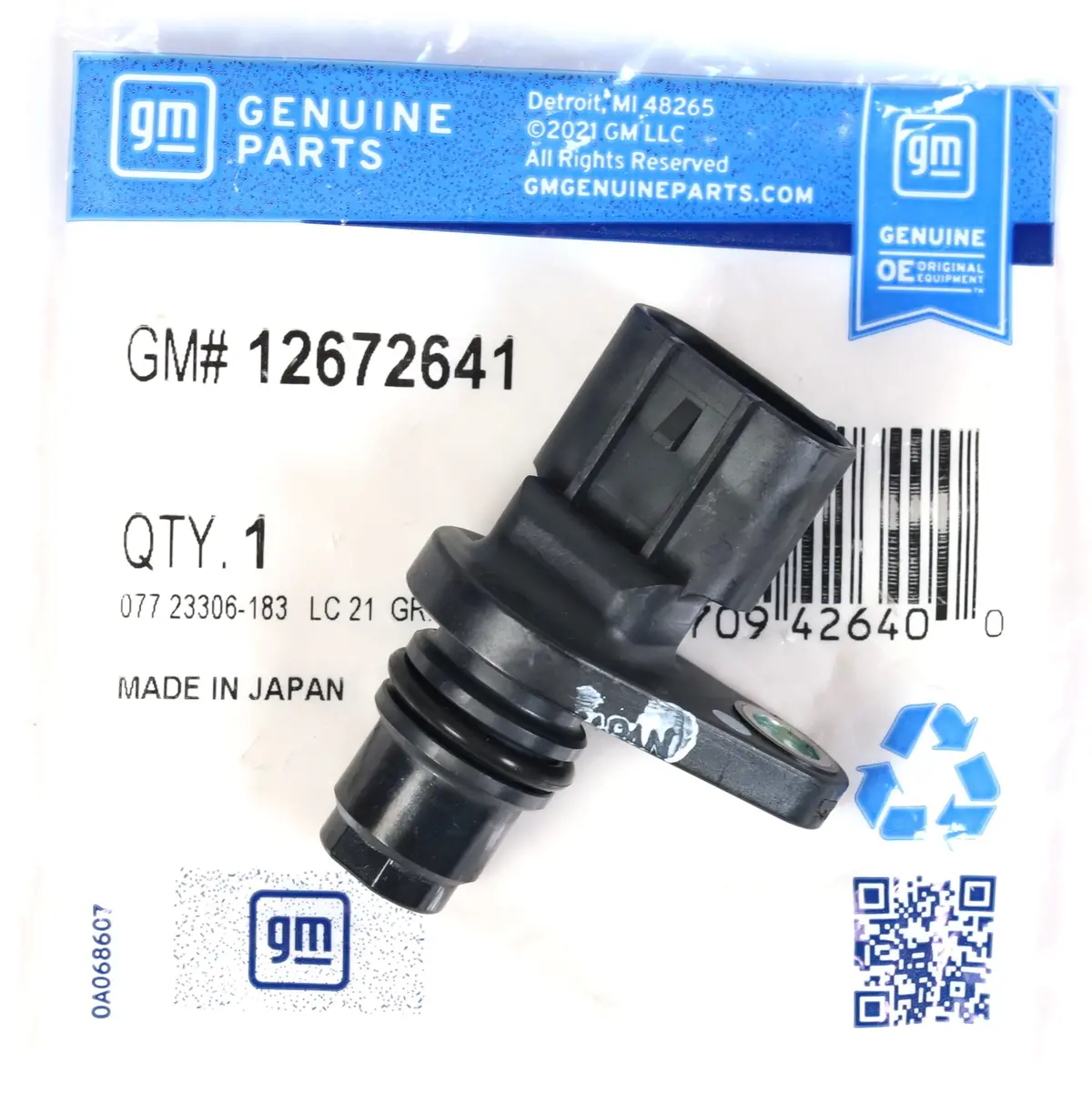 Oem Gm 12672641 2011-2016 Chevy Gmc Duramax 6.6L Lml Crankshaft Position Sensor 1