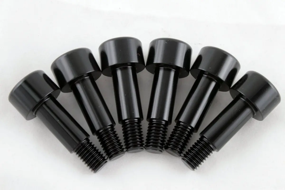 89-98 Dodge Cummins 5.9L 6Bt Billet Aluminum Black Valve Cover Bolts Set Of 6 1