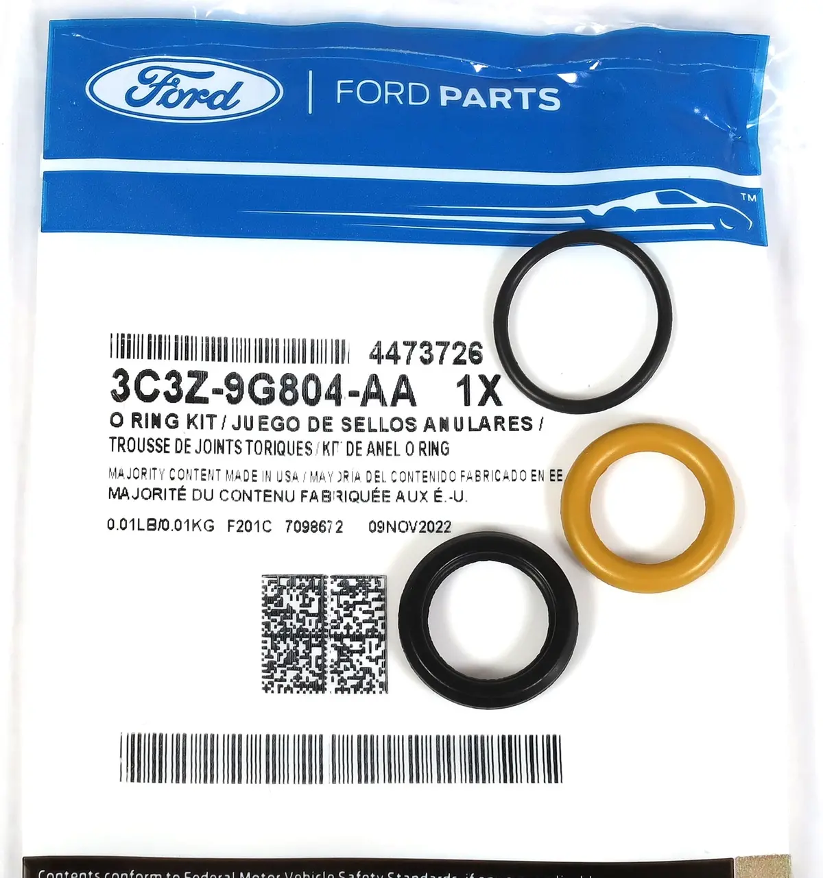 3C3z-9G804-Aa 6.0L Powerstroke 03-04 Hpop High Pressure Oil Pump O-Ring Seal Kit 1