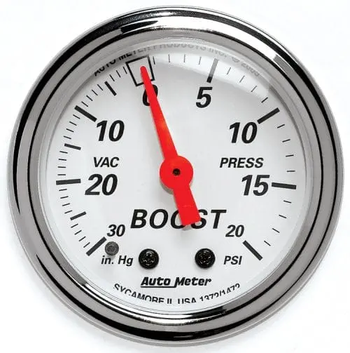 Arctic White Au1372 Boost And Vacuum Pressure Gauge 1