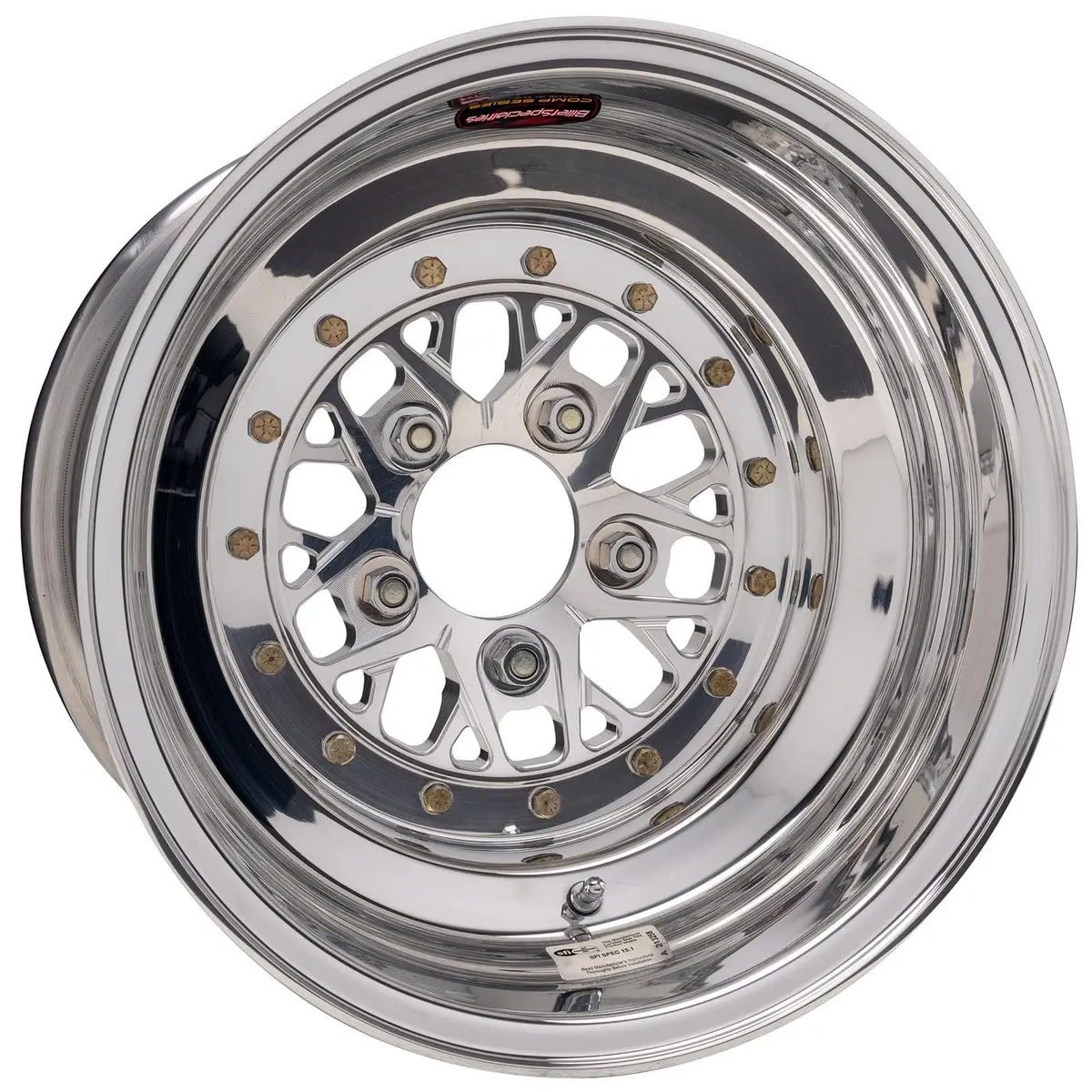 Billet Specialties Csb085166530 Chrome-Laced Street Wheel – 16" X 8", 5X4.75" Bolt Circle 1