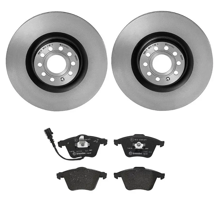 Brembo Kt04343 Complete Front Brake Pad And Rotor Kit 1