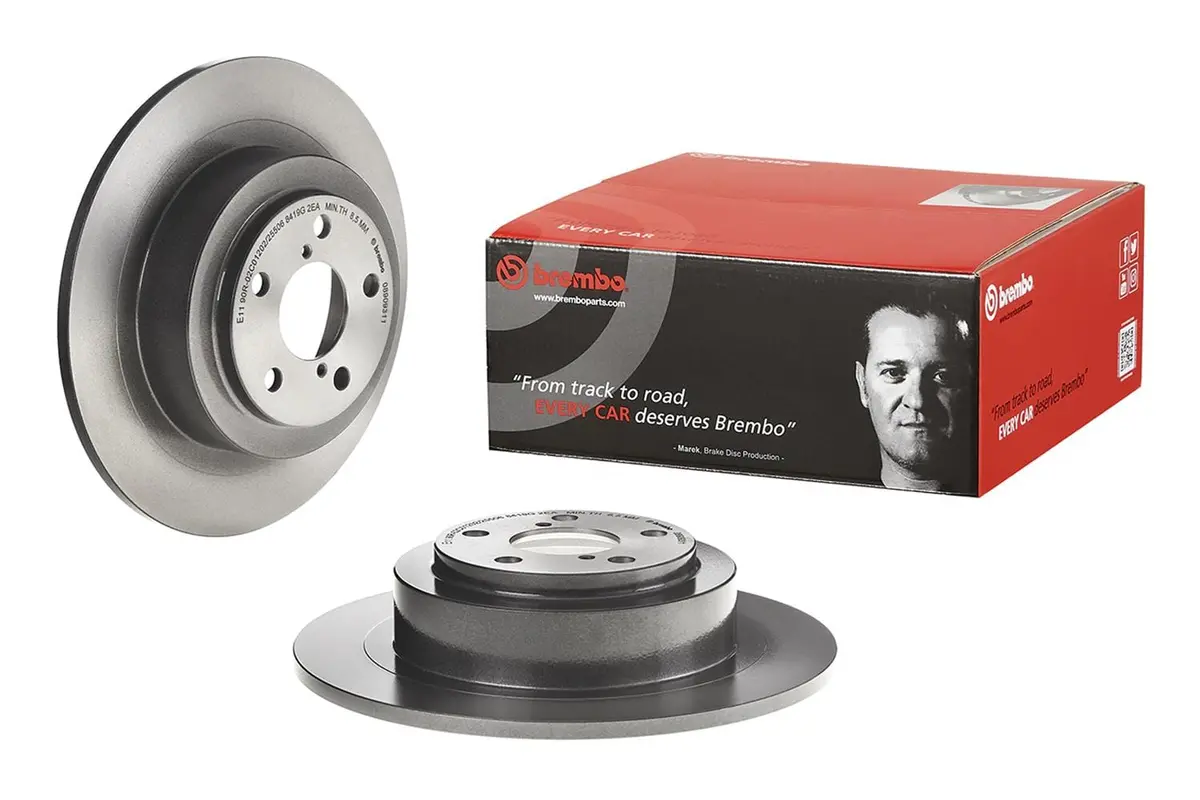 Brembo 08.9093.11 Uv-Coated Premium Brake Rotors 1