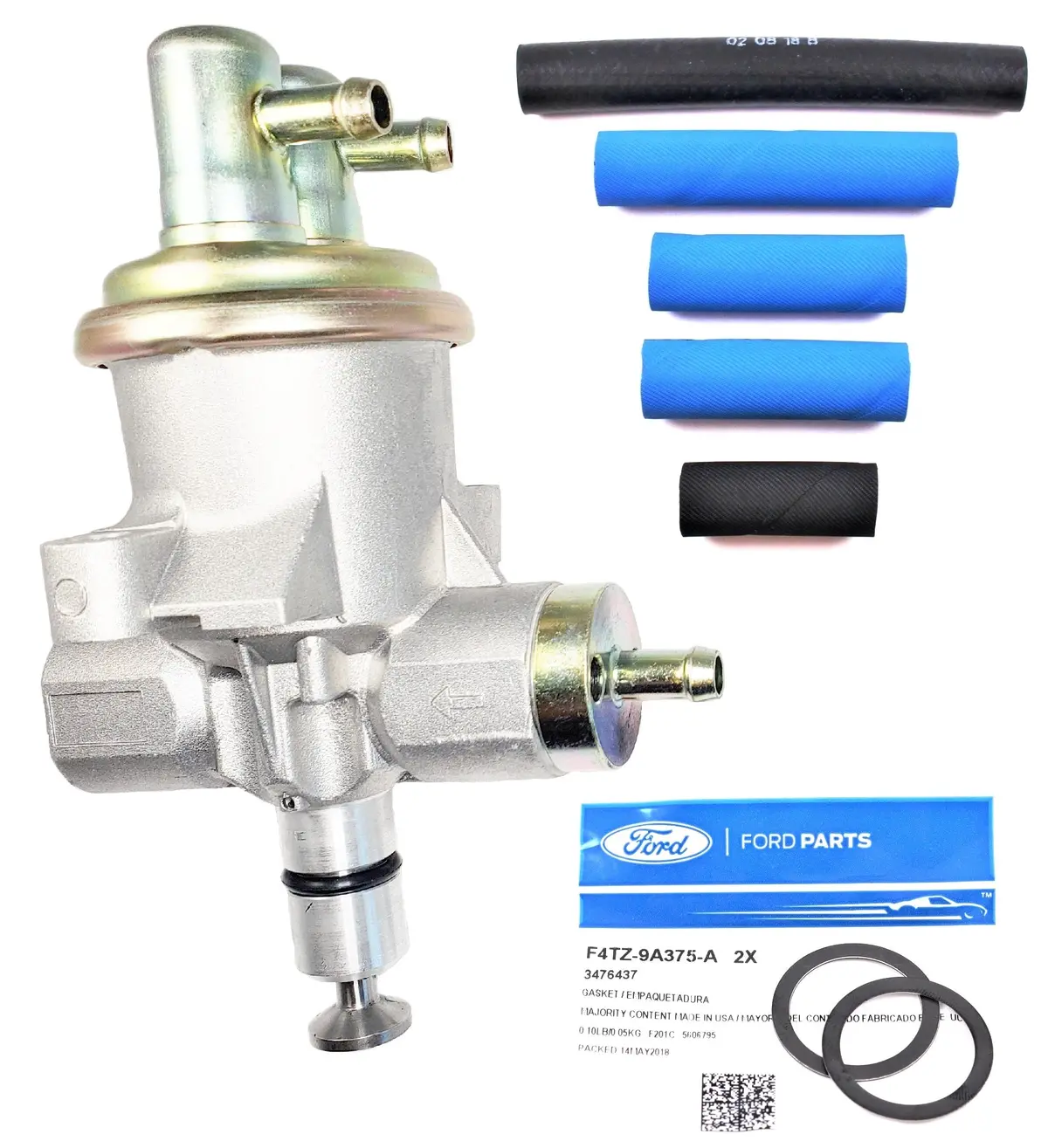 94-97 7.3L Powerstroke Carter Mechanical Fuel Pump W/ Banjo Washers Line Kit 1