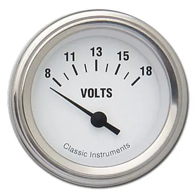 Classic Instruments Wh30Slc White Hot Series Gauge – Illuminated Analog Speedometer/Odometer Combo 1