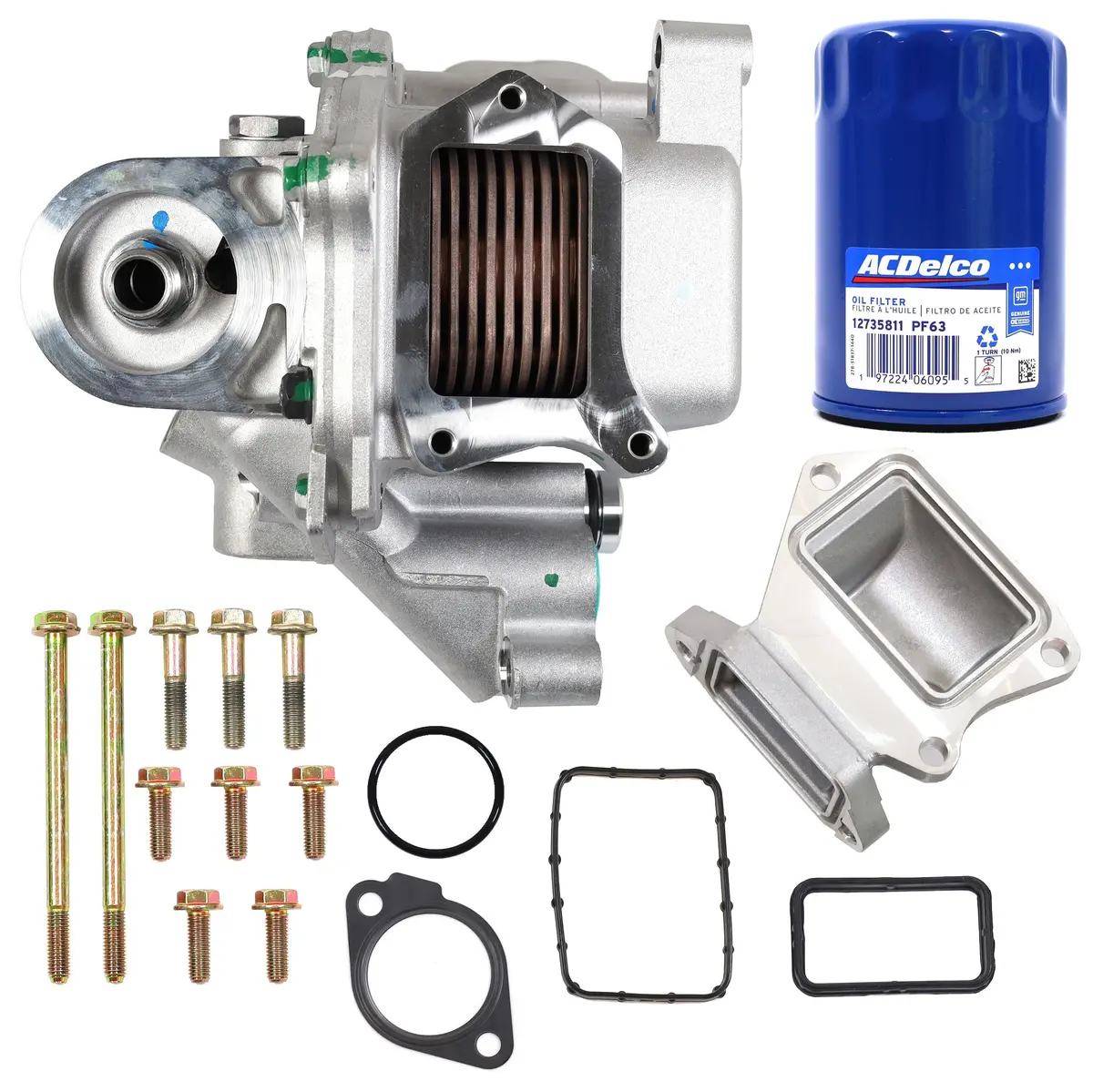 Gm High-Flow Oil Cooler Upgrade Kit 2001–2019 Duramax Diesel Lb7 Lly Lbz Lml L5p 1