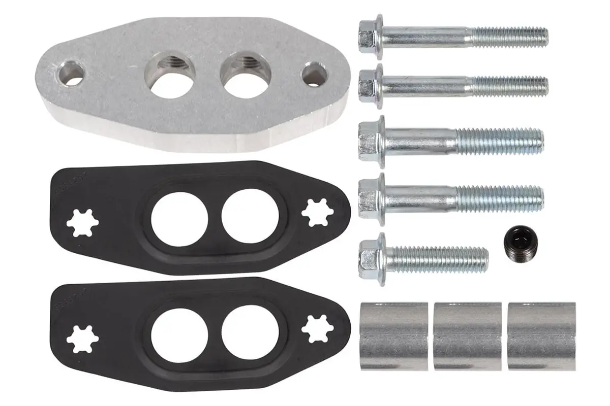 Ict Billet Turbocharger Oil Flange – 551386 Cnc-Machined Mounting Adapter 1