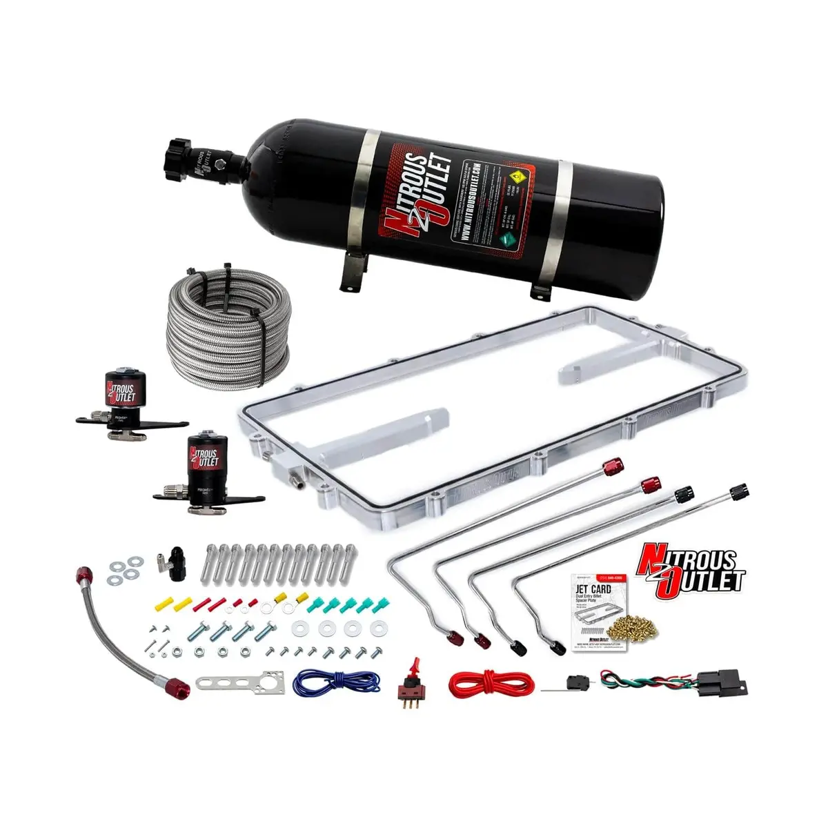 Nitrous Outlet 00-10129-Tst-Sp-15 Wet Nitrous System Kit – 15 Lb Capacity 1