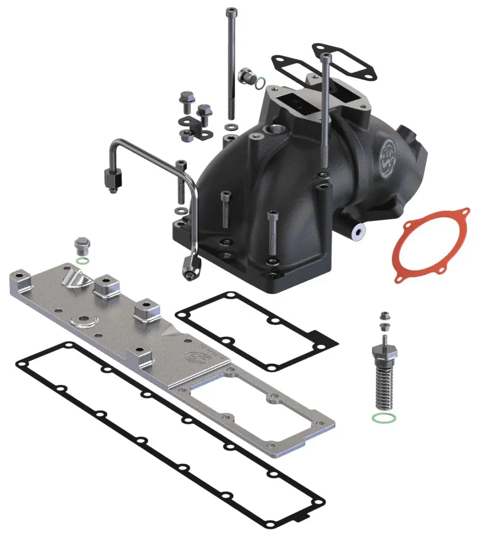 S&B 76-1014 Intake Elbow & Grid Heater Delete Kit 07.5–18 6.7L Cummins Ram 2500/3500 1