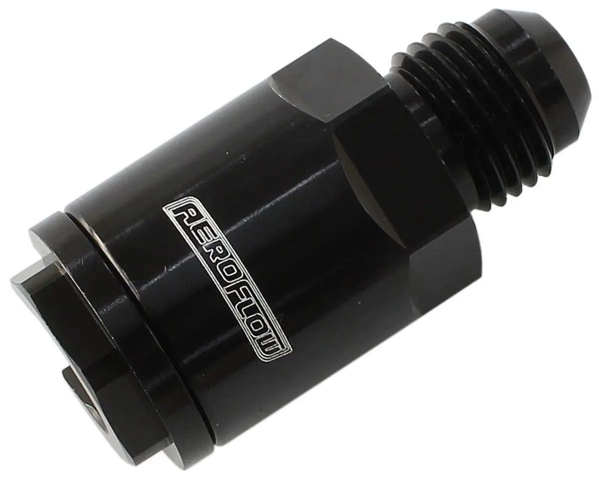 Push-On Efi Fuel Line Fitting - 3/8" Hose, Pressure Side, -6 An - Af808-02Blk 1