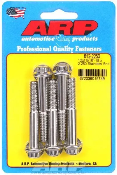 Stainless Steel 12-Point Bolt Kit – 5-Piece Set (Ar612-2250) 1