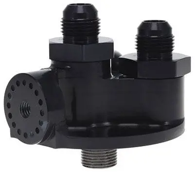 Black Remote-Mount Oil Filter Bracket Kit 1