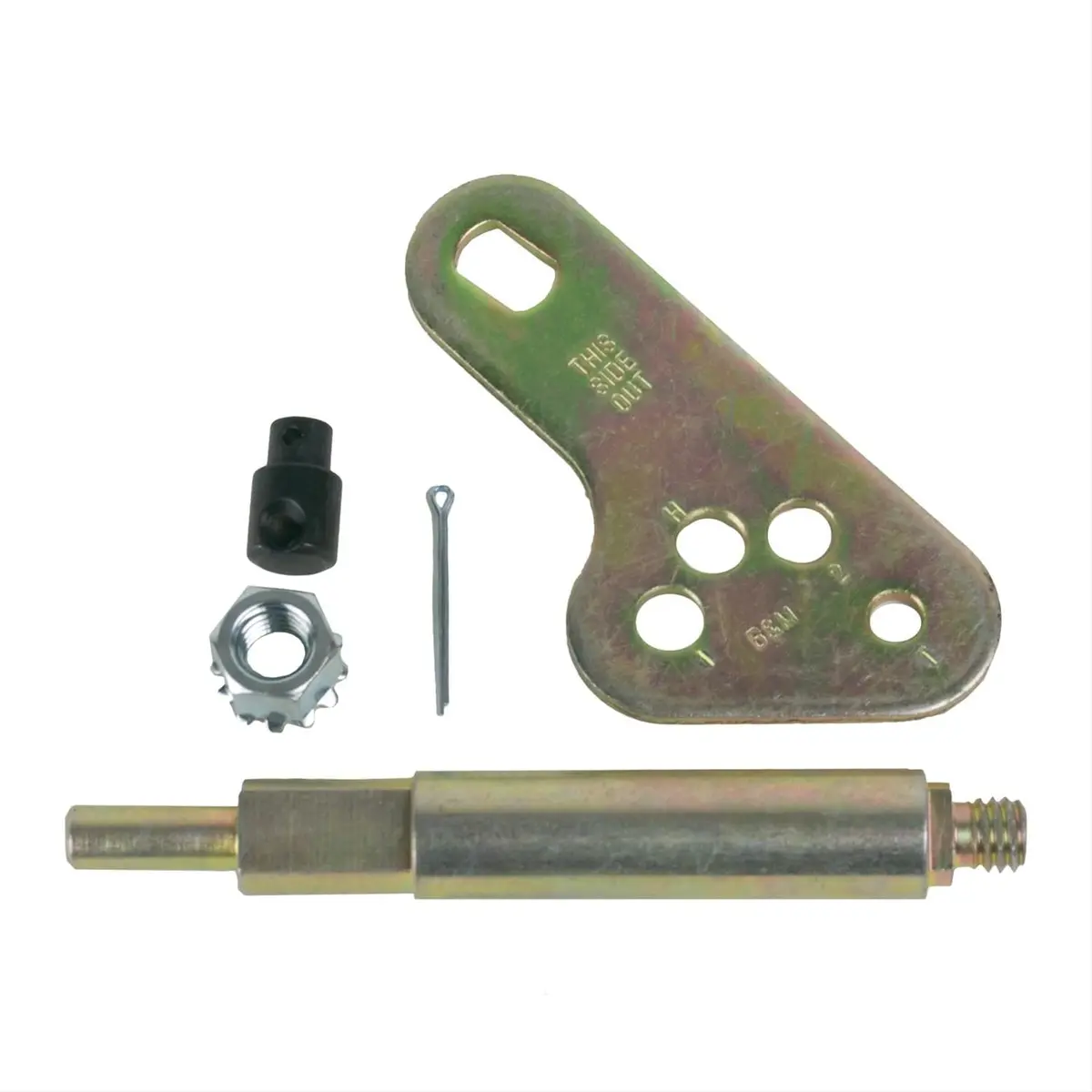 B&M Transmission Mount Bracket And Shifter Lever Kit – Bolt-On Installation (70465) 1