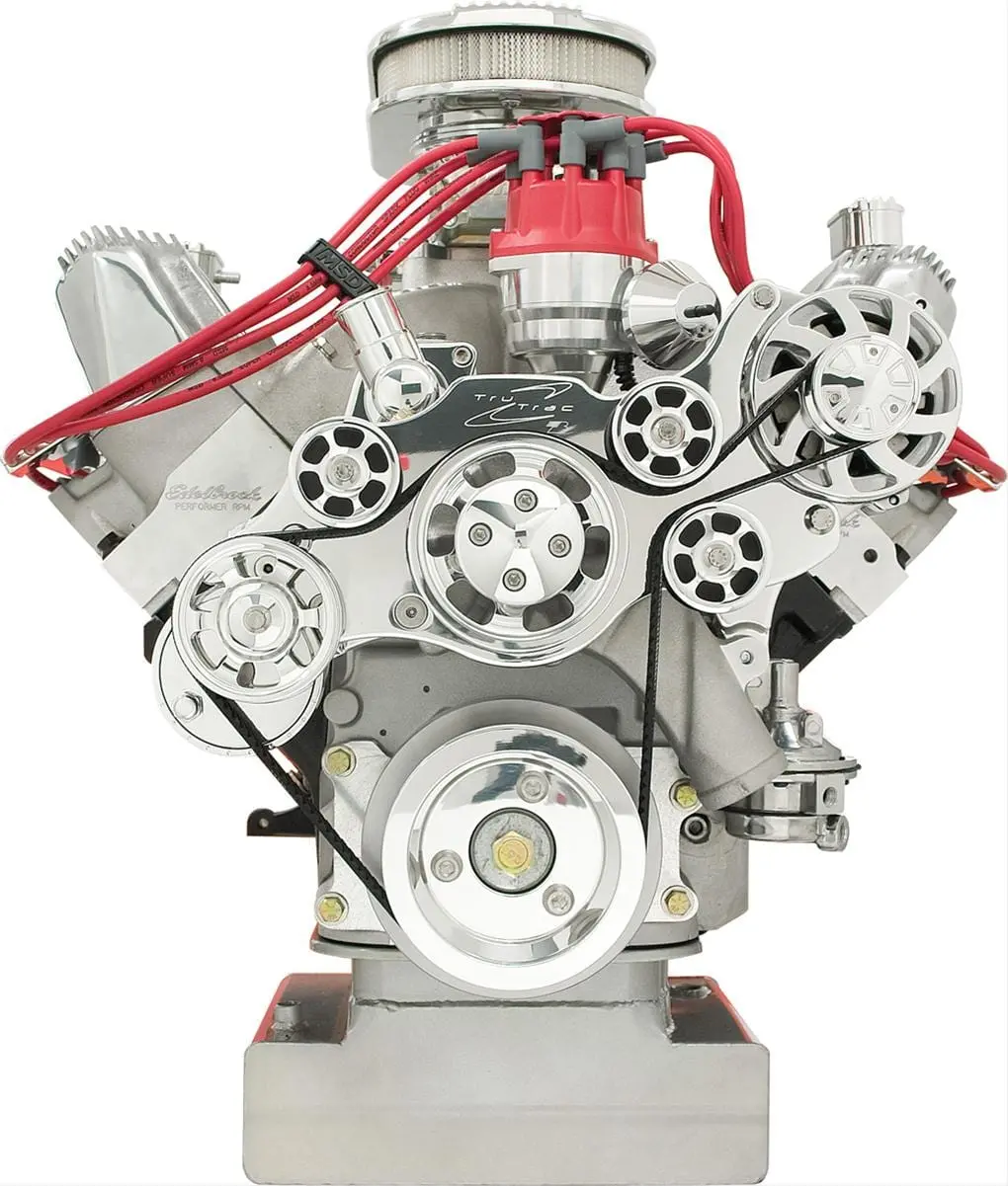 Billet Specialties 14725 Tru Trac Serpentine Drive – A/C-Free Configuration 1