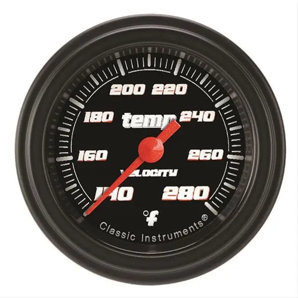 Classic Instruments Velocity Series Analog Gauges – Vs126Bblf-06 Black Face 1