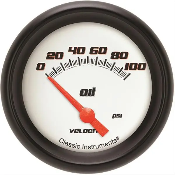 Classic Instruments Vs281Wbpf Velocity Series Gauge – White-Backlit, Programmable Analog Display 1